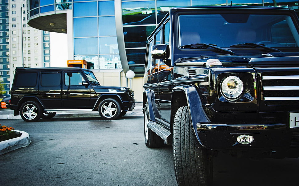 black SUV, car HD wallpaper