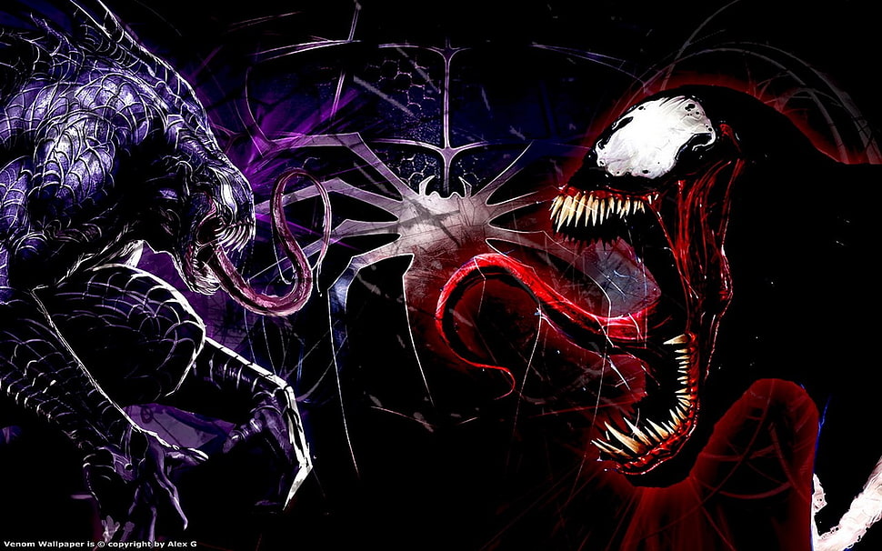 Venom and Carnage wallpaper, Venom HD wallpaper