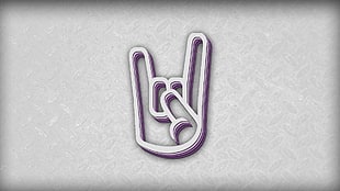 hand sign logo, metal music, 2D