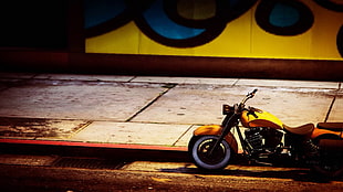 yellow and black cruiser motorcycle, Grand Theft Auto V, Grand Theft Auto Online, Rockstar Games, motorcycle HD wallpaper