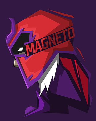 Magneto illustration, Marvel Heroes, Magneto, Marvel Comics, purple HD wallpaper