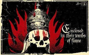 white skull poster, Dante's Inferno, video games