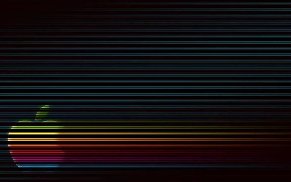 rainbow multicoloredApple logo HD wallpaper