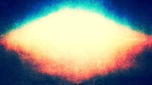 orange and blue abstract painting