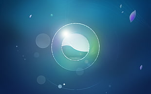 round white logo HD wallpaper