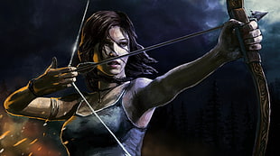 Lara Croft painting