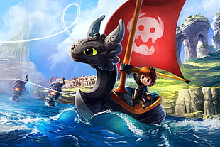 How To Train Your Dragon wallpaper, How to Train Your Dragon, The Legend of Zelda, crossover