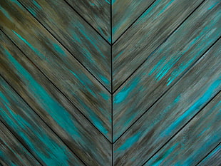 teal and gray wooden board