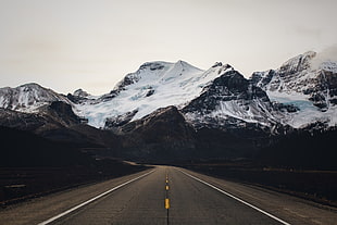 snow-capped mountains, nature, mountains, road