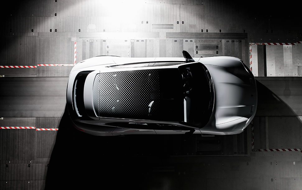 silver sports car, Porsche Mission E Cross Turismo, Geneva Motor Show, 2018 HD wallpaper