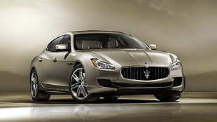 grey Maserati sedan