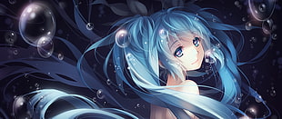 female character digital wallpaper, Hatsune Miku
