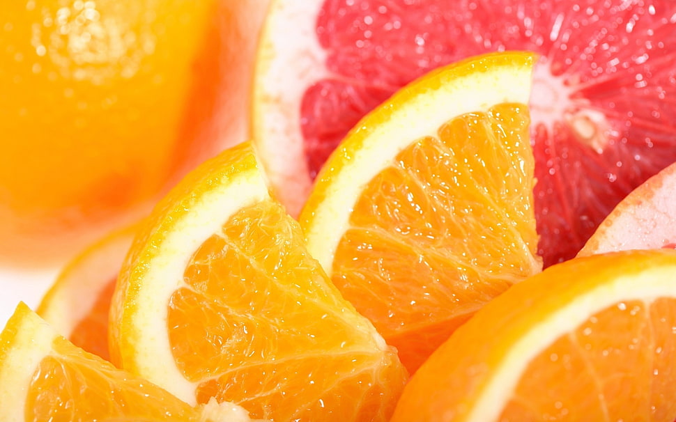 sliced lemons HD wallpaper