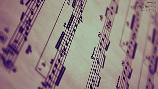 musical note arrangement, musical notes