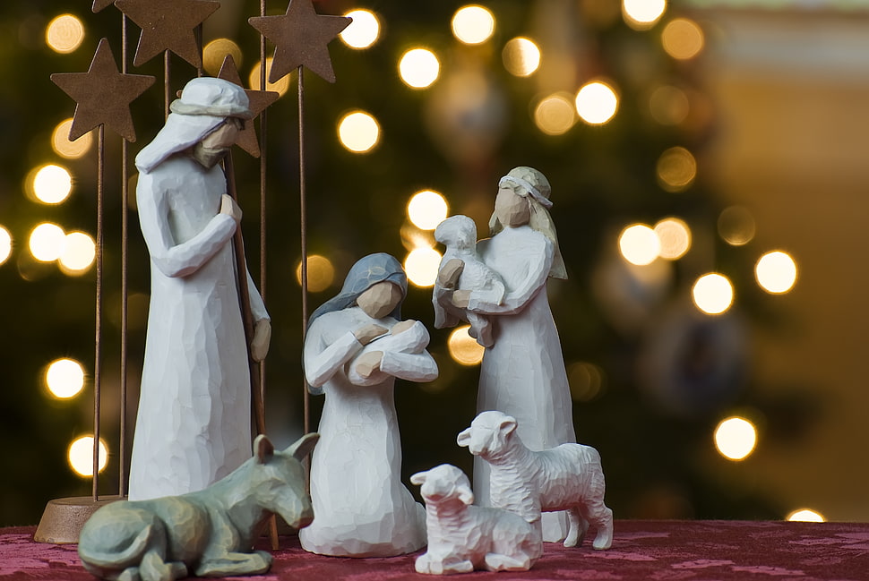 The Nativity ceramic figurine HD wallpaper