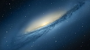 galaxy painting, galaxy, space, spiral galaxy, NGC 3190 HD wallpaper