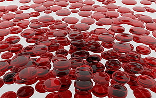 red platelets illustration HD wallpaper