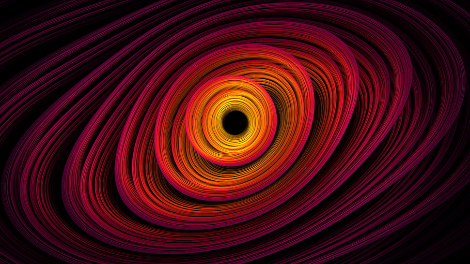 roound red and yellow wallpaper HD wallpaper