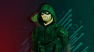 Green Arrow illustration HD wallpaper