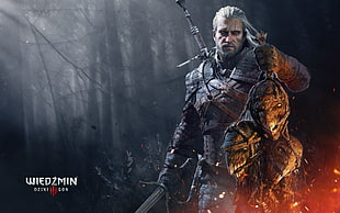 Witcher 3 Wild Hunt poster, The Witcher 3: Wild Hunt HD wallpaper