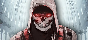 white and red skull print helmet, Killzone, Killzone: Shadow Fall HD wallpaper