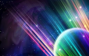 photo of galaxy painting