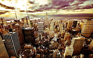 aerial photography of Empire State Building, New York