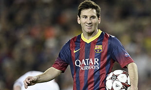 Lionel Messi of Barcelona FC photo HD wallpaper