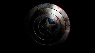 gray Captain America shield