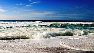 sea waves, landscape