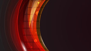 red and black 3D wallpaper