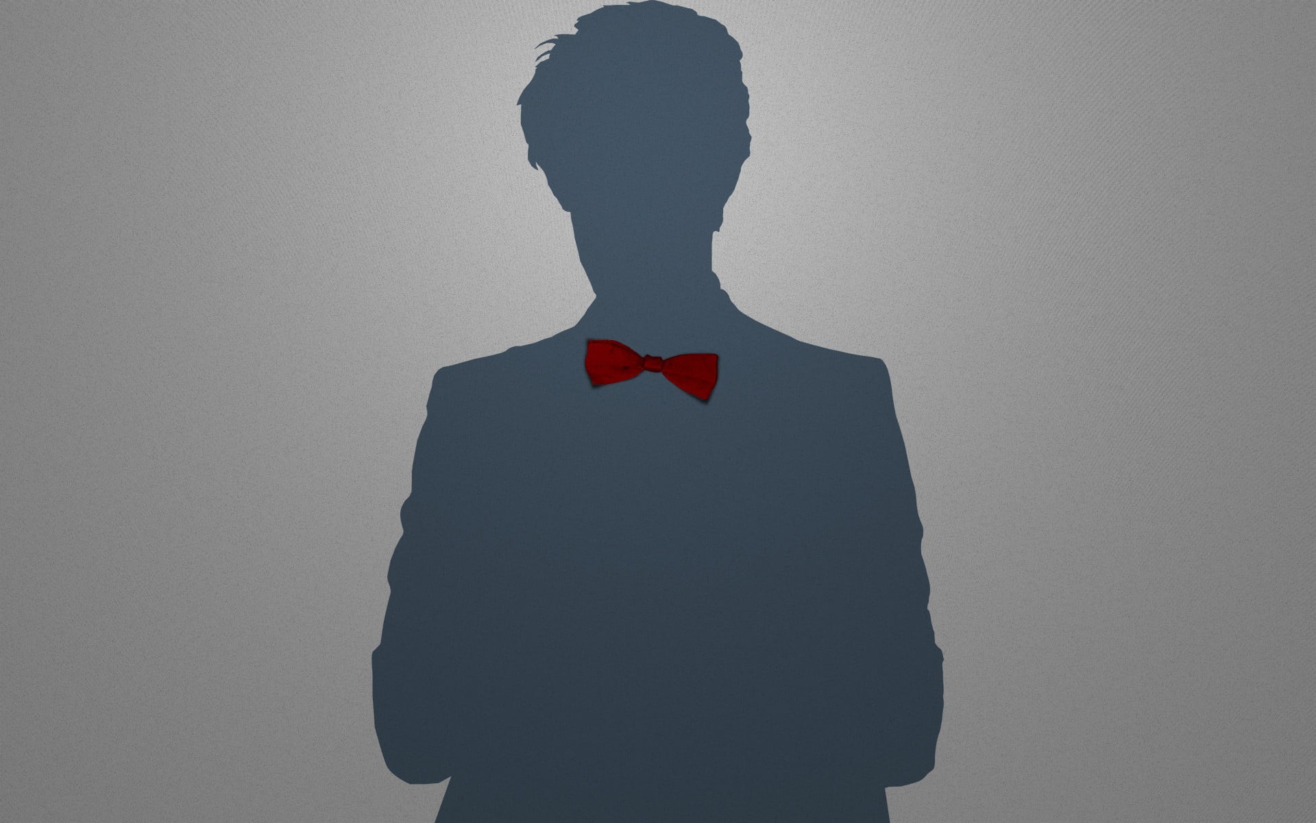 red bow tie, minimalism, Eleventh Doctor, Doctor Who
