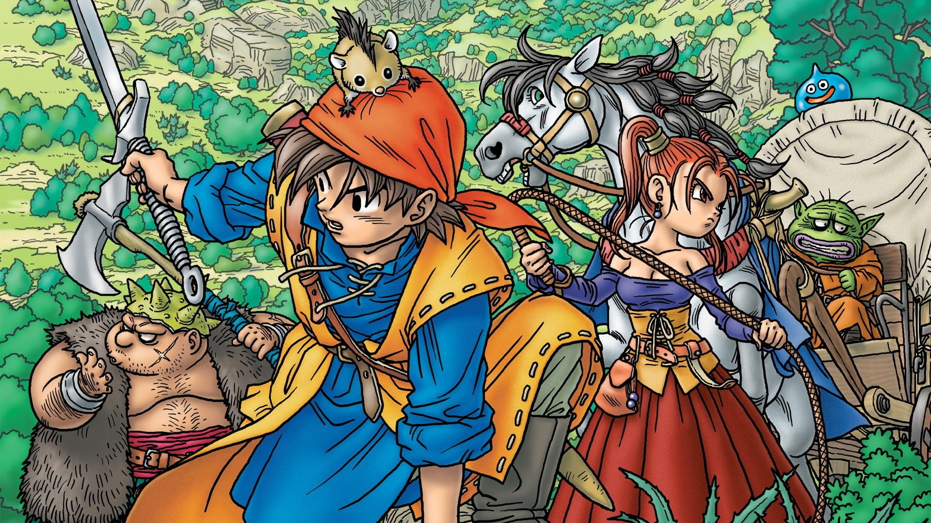 anime character artwork, video games, Dragon Quest VIII: Journey of the Cursed King, Akira Toriyama, Jessica Albert