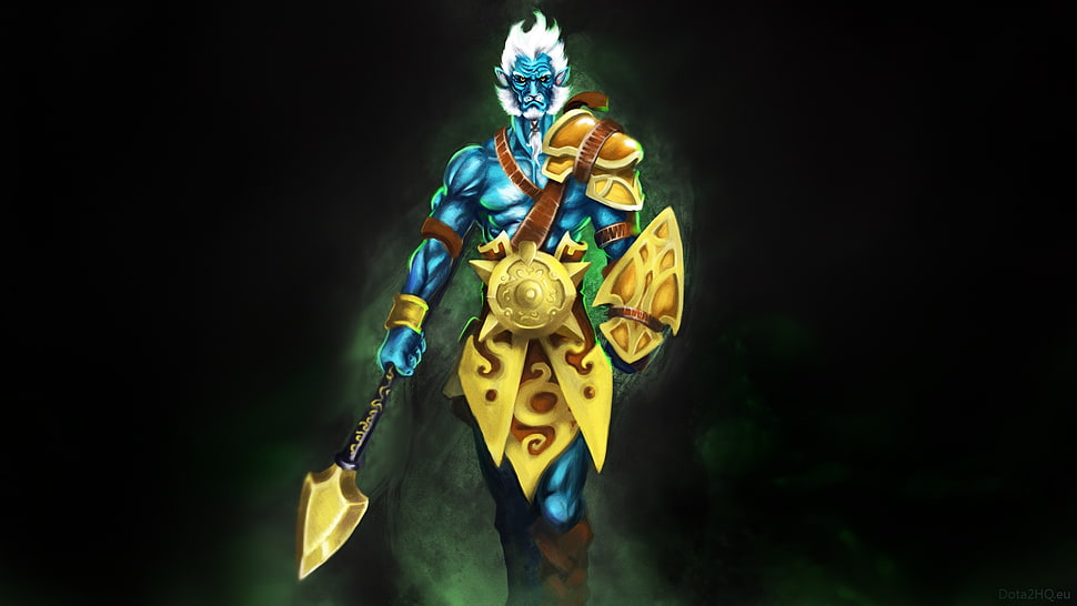 Phantom Lancer from Dota 2 illustration HD wallpaper