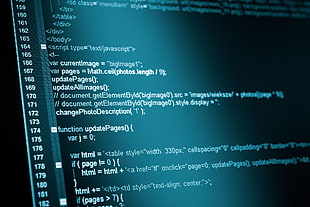 close up photo of computer codes display