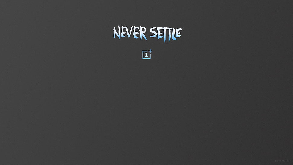 Never Settle text HD wallpaper