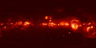 h-alpha, constellations, galaxy, map