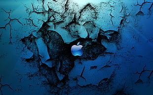 Apple logo, grunge, Apple Inc. HD wallpaper