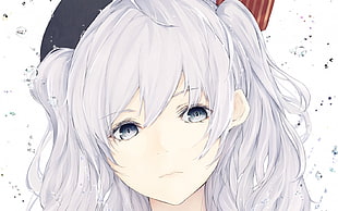 white haired female character