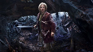 The Hobbit Bilbo Baggins wallpaper, The Hobbit: An Unexpected Journey, The Hobbit, Bilbo Baggins, Martin Freeman HD wallpaper