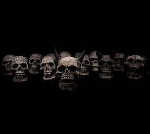 human skull decors