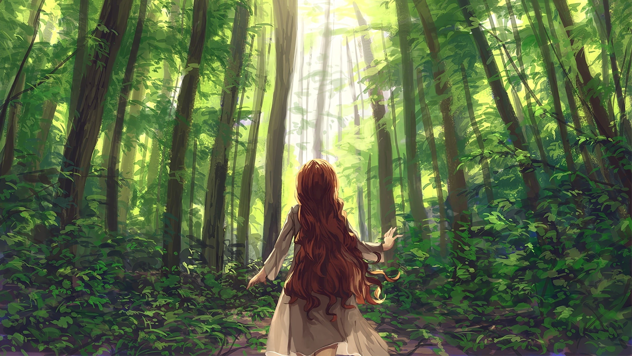 brown-haired female anime character, fantasy art