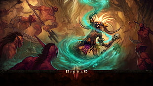 Diablo III game wallpaper, Diablo III, video games, witch doctor