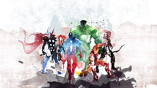 Avengers painting HD wallpaper