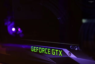 Geforce GTX logo, technology, Nvidia GTX, video card HD wallpaper