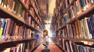 female anime character clipart, library, blurred, Love Live!