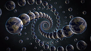 Planet Earth wallpaper, world, universe, space, spiral