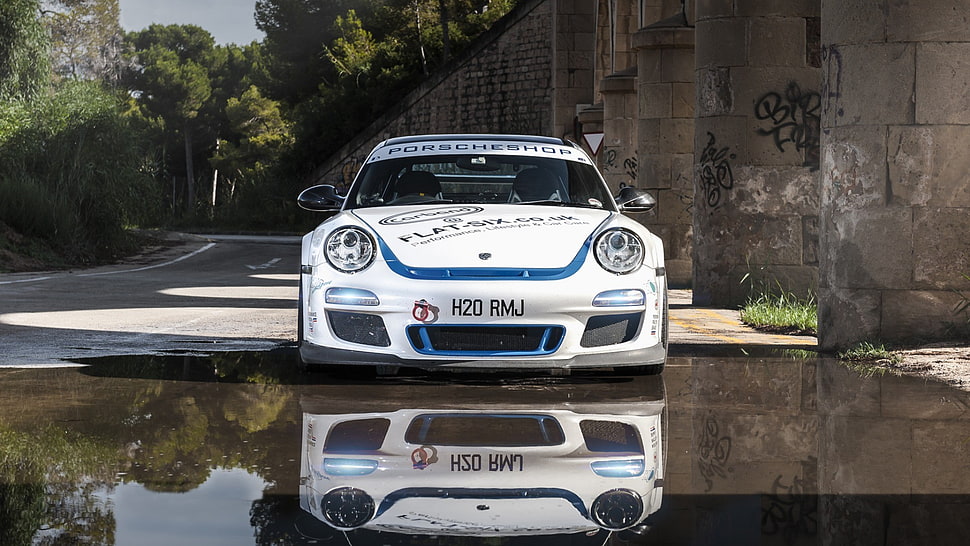white c ar, Porsche, Porsche 911, car, white cars HD wallpaper