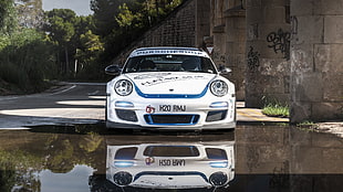 white c ar, Porsche, Porsche 911, car, white cars