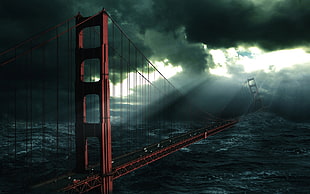 Golden Gate Bridge wallpaper, bridge